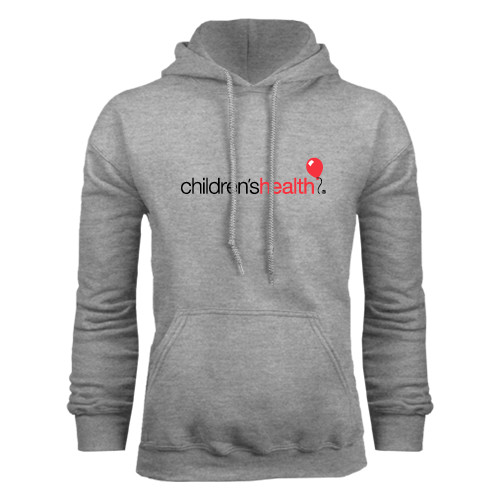  Grey Fleece Hoodie - Childrens Health Logo