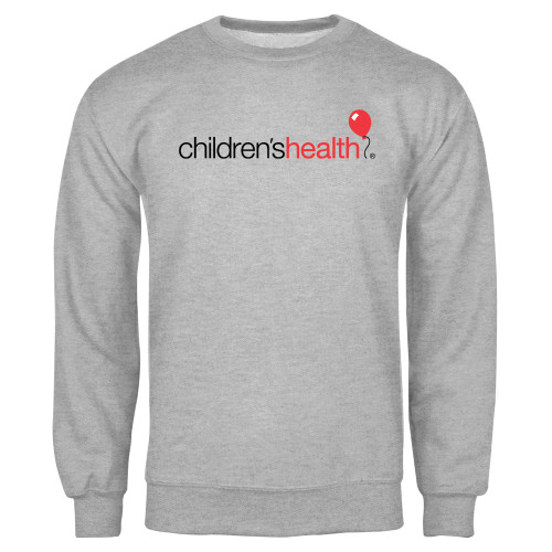  Grey Fleece Crew - Childrens Health Logo