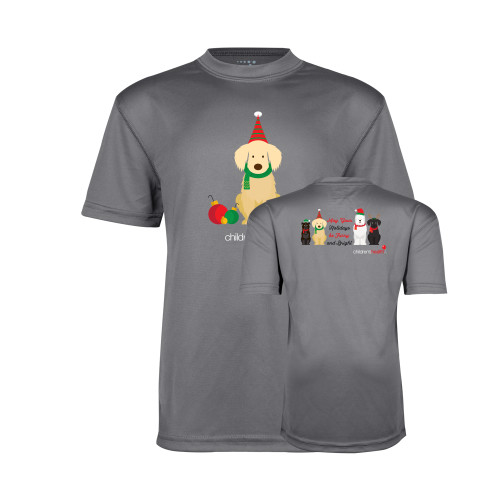  Youth Performance Grey Concrete Tee - Holiday Front