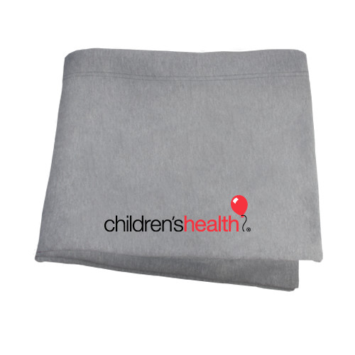  Grey Sweatshirt Blanket - Childrens Health Logo