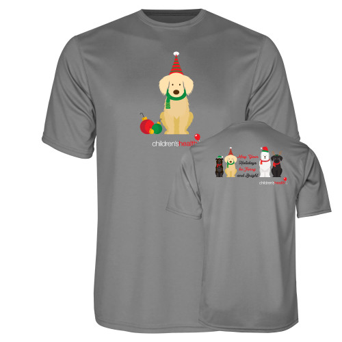  Grey Concrete Performance Tee - Holiday Front