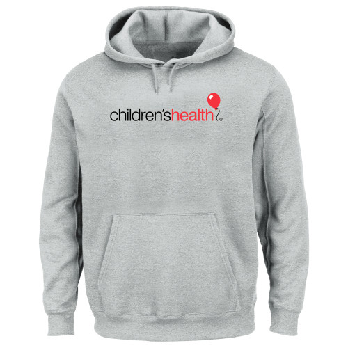  Extended Heather Grey Hoodie - Childrens Health Logo