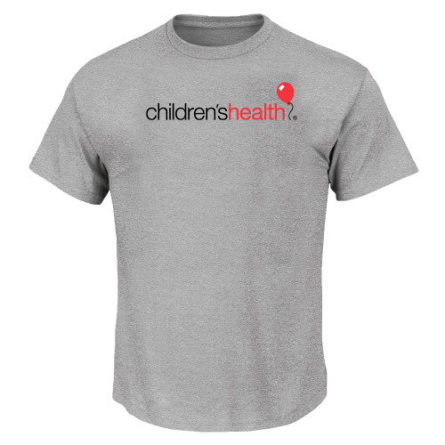  Tall Heather Grey T Shirt - Childrens Health Logo