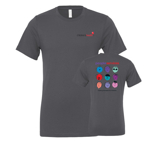  Bella + Canvas Asphalt Jersey Cotton T Shirt - People Services