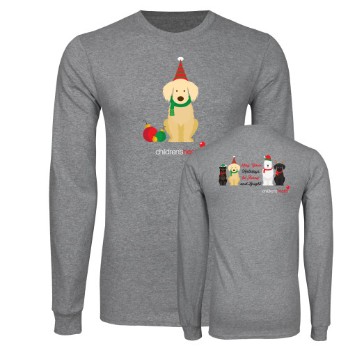  Grey Long Sleeve T Shirt - Holiday Front