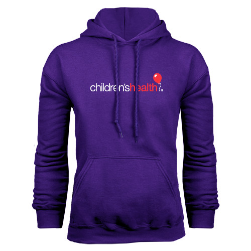  Purple Fleece Hoodie - Childrens Health Logo
