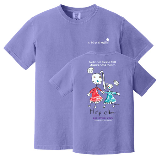  Comfort Colors Violet T Shirt - Sickle Cell Awareness Month