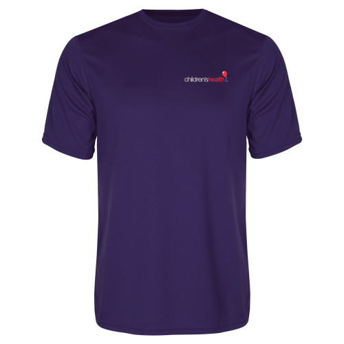  Purple Performance Tee - Childrens Health Logo