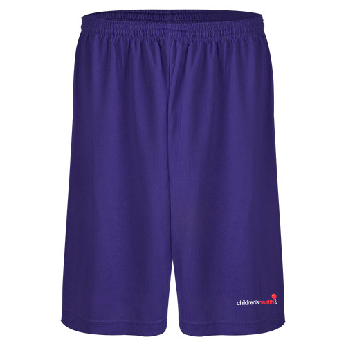  Purple Performance Classic 9 Inch Short - Childrens Health Logo