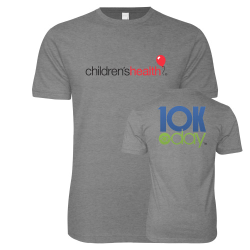  Next Level Heather Grey SoftStyle T Shirt - Childrens Health Logo