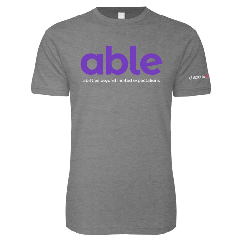  Next Level Heather Grey SoftStyle T Shirt - Able - abilities beyond limited expectations
