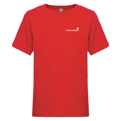  Next Level Youth Red Cotton Tee - Childrens Health Logo