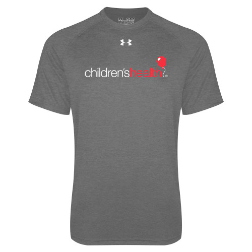  Under Armour Carbon Heather Tech Tee - Childrens Health Logo