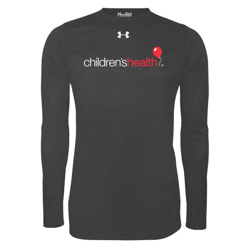  Under Armour Carbon Heather Long Sleeve Tech Tee - Childrens Health Logo