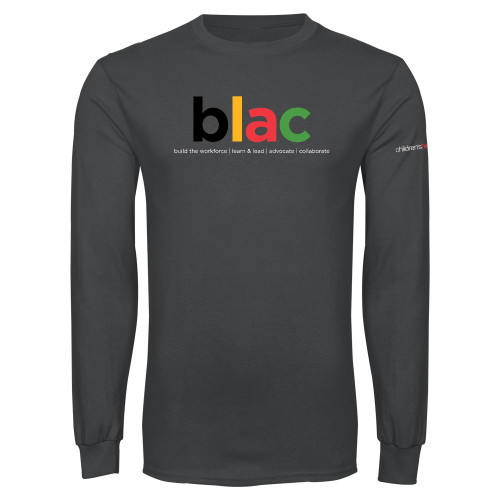  Charcoal Long Sleeve T Shirt - blac
