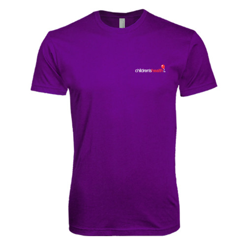  Next Level Purple SoftStyle T Shirt - Childrens Health Logo