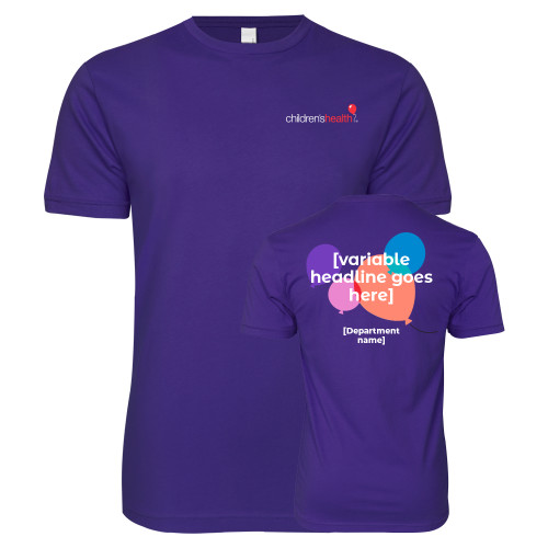  Next Level Purple SoftStyle T Shirt - Personalized