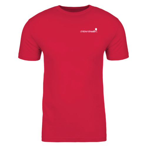  Next Level Red Sueded T Shirt - Childrens Health Logo