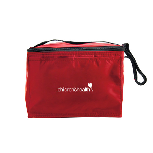  Six Pack Red Cooler - Childrens Health Logo