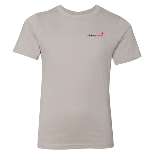  Next Level Youth Light Grey Cotton Tee - Childrens Health Logo