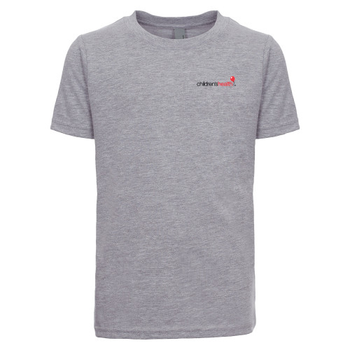 Main Image for  Next Level Youth Heather Grey Cotton Tee