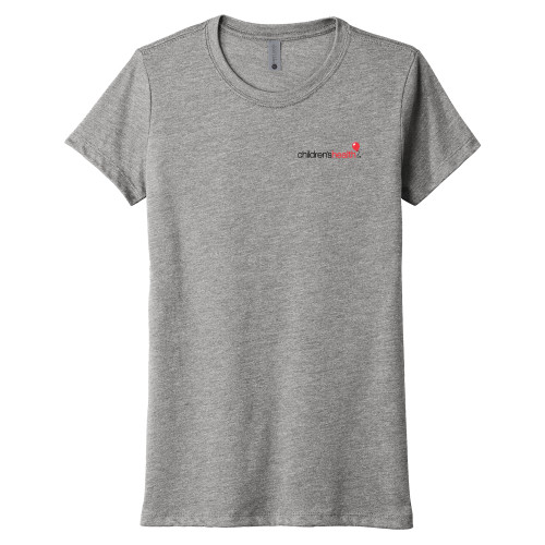  Next Level Womens Premium Heather Triblend Tee - Childrens Health Logo