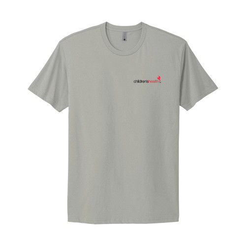  Next Level Unisex Light Grey Cotton Tee - Childrens Health Logo