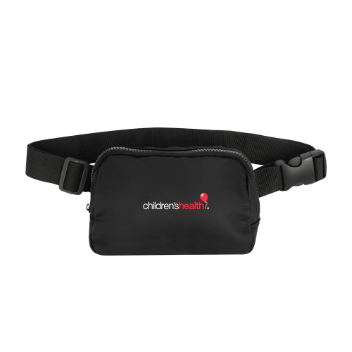 Anywhere Black Belt Bag - Childrens Health Logo