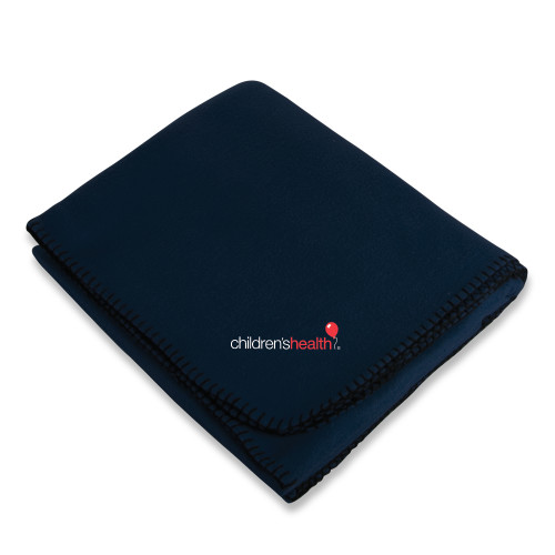  Navy Arctic Fleece Blanket - Childrens Health Logo