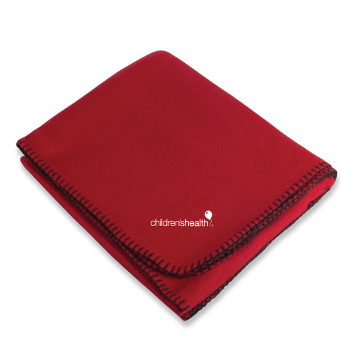 Red Arctic Fleece Blanket - Childrens Health Logo