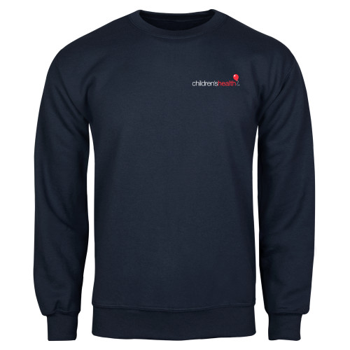  Navy Fleece Crew - Childrens Health Logo