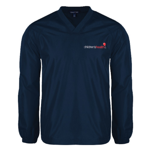  Navy V Neck Raglan Windshirt - Childrens Health Logo