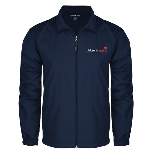  Navy Full Zip Wind Jacket - Childrens Health Logo