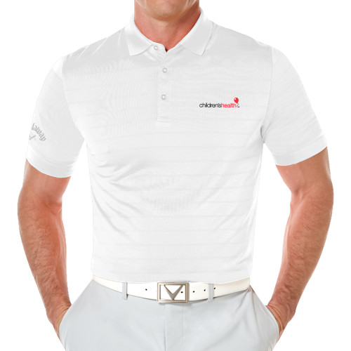  Callaway Opti Vent White Polo - Childrens Health Logo