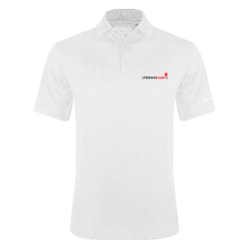 Columbia White Omni Wick Drive Polo - Childrens Health Logo