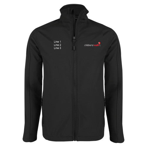  Black Softshell Jacket - Childrens Health Logo