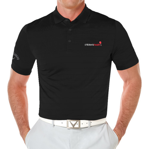  Callaway Black Opti Vent Polo - Childrens Health Logo