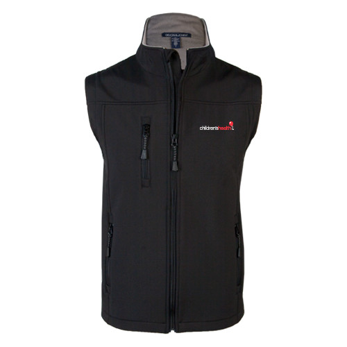  Black Premium Softshell Vest - Childrens Health Logo