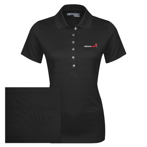  Callaway Womens Black Opti Vent Polo - Childrens Health Logo