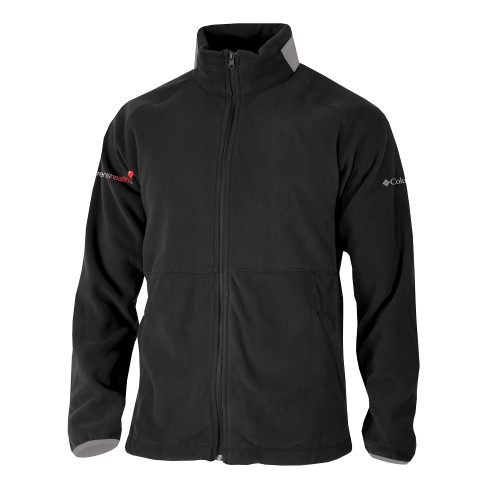  Columbia Black Everest Ridge Fleece Full Zip Jacket - Childrens Health Logo