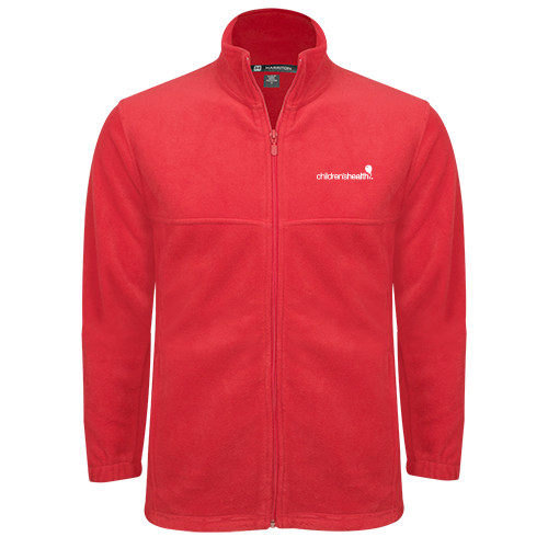  Red Fleece Full Zip Jacket - Childrens Health Logo