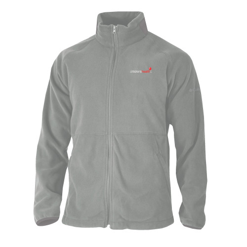  Columbia Grey Everest Ridge Fleece Full Zip Jacket - Childrens Health Logo