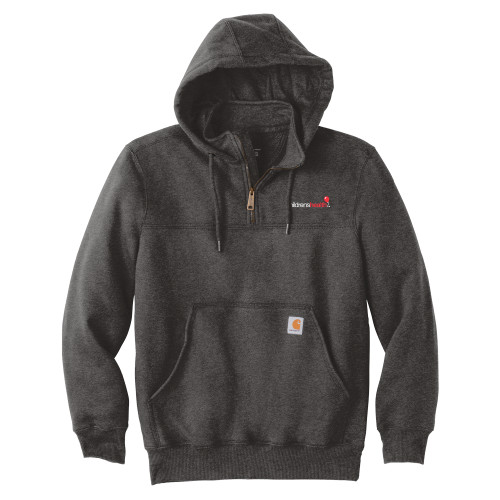  Carhartt Charcoal Rain Defender Paxton Hooded Zip Sweatshirt - Childrens Health Logo