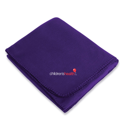  Purple Arctic Fleece Blanket - Childrens Health Logo