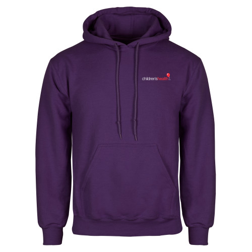  Purple Fleece Hoodie - Childrens Health Logo