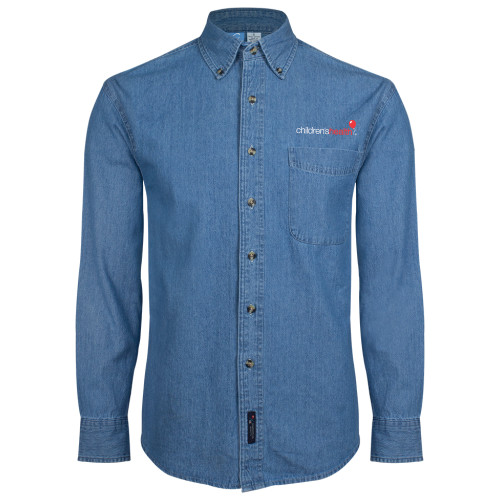  Denim Shirt Long Sleeve - Childrens Health Logo
