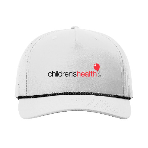  Richardson 355 Silver Laser Performance Rope Cap - Childrens Health Logo