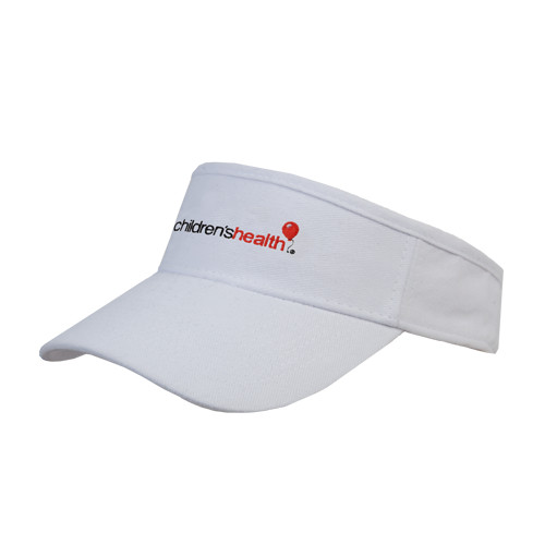  White Visor - Childrens Health Logo