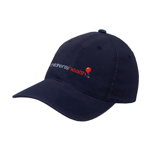  Navy Flexfit Structured Low Profile Hat - Childrens Health Logo