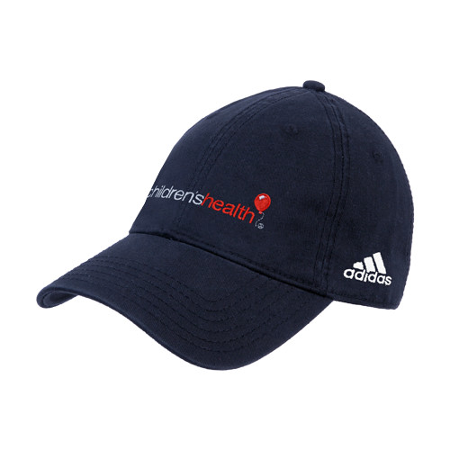  Adidas Navy Adjustable Washed Slouch - Childrens Health Logo